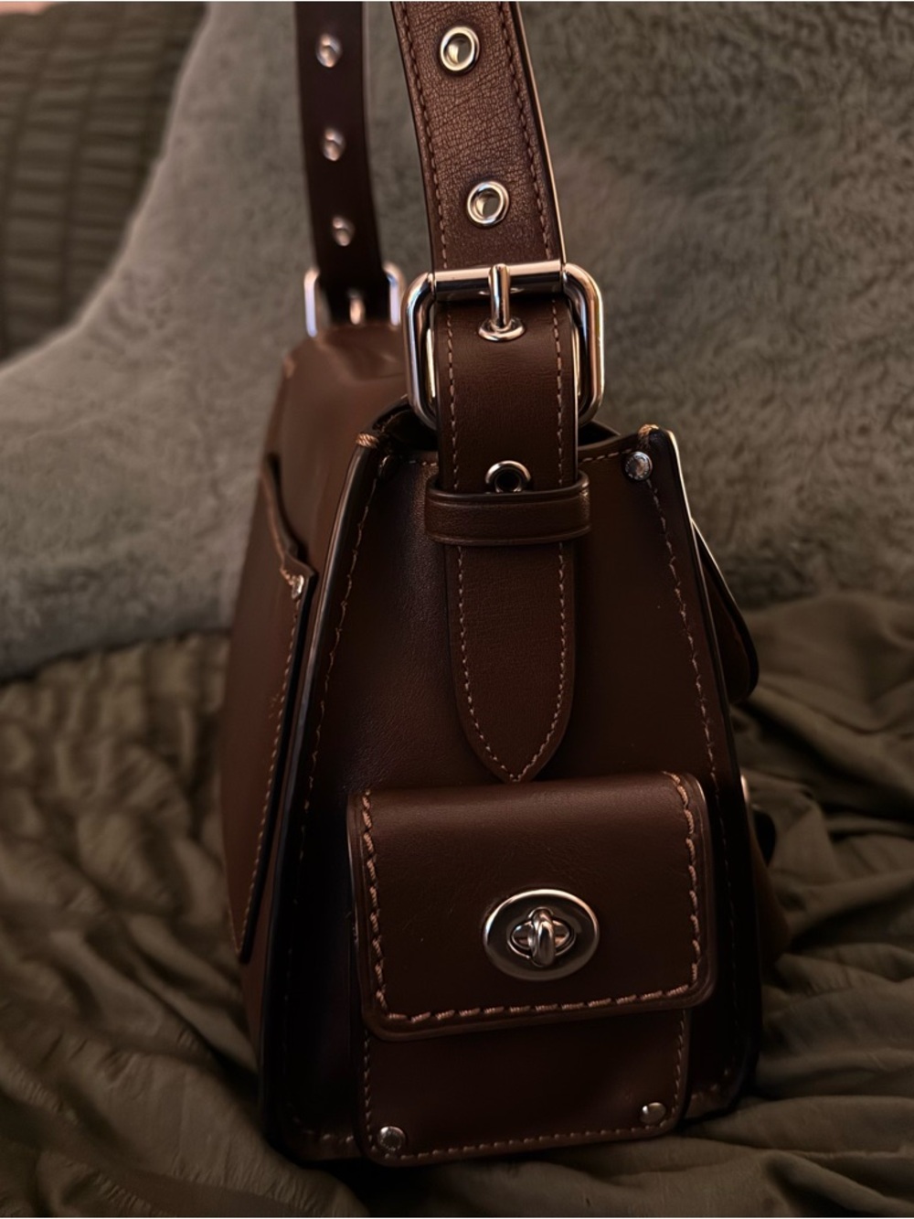 Coach Western Tabby in Maple - Picture 4 of 10